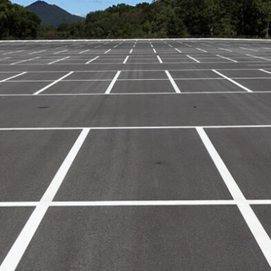large empty parking lot