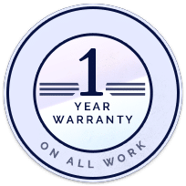 1 year warranty badge